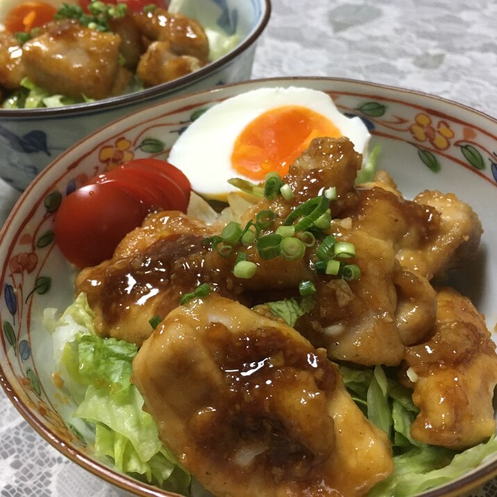 簡単!美味しい★ガリバタチキン丼★